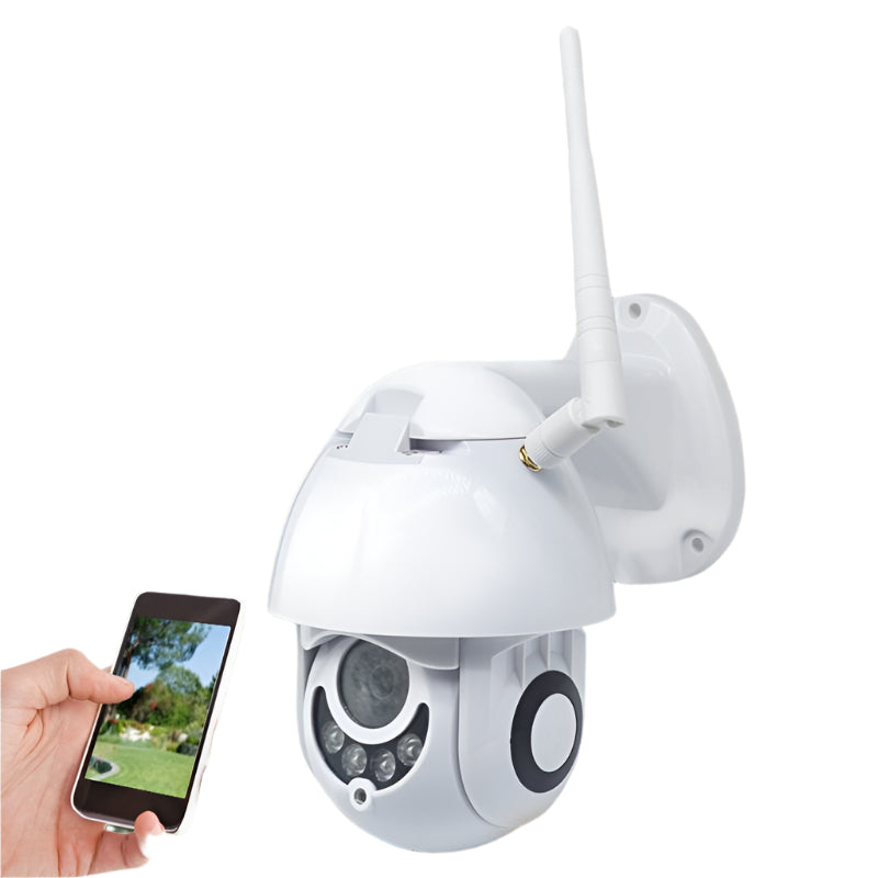 Smart Dome Camera With 355 Degree Rotation Infrared And Two-Way Voice Intercom