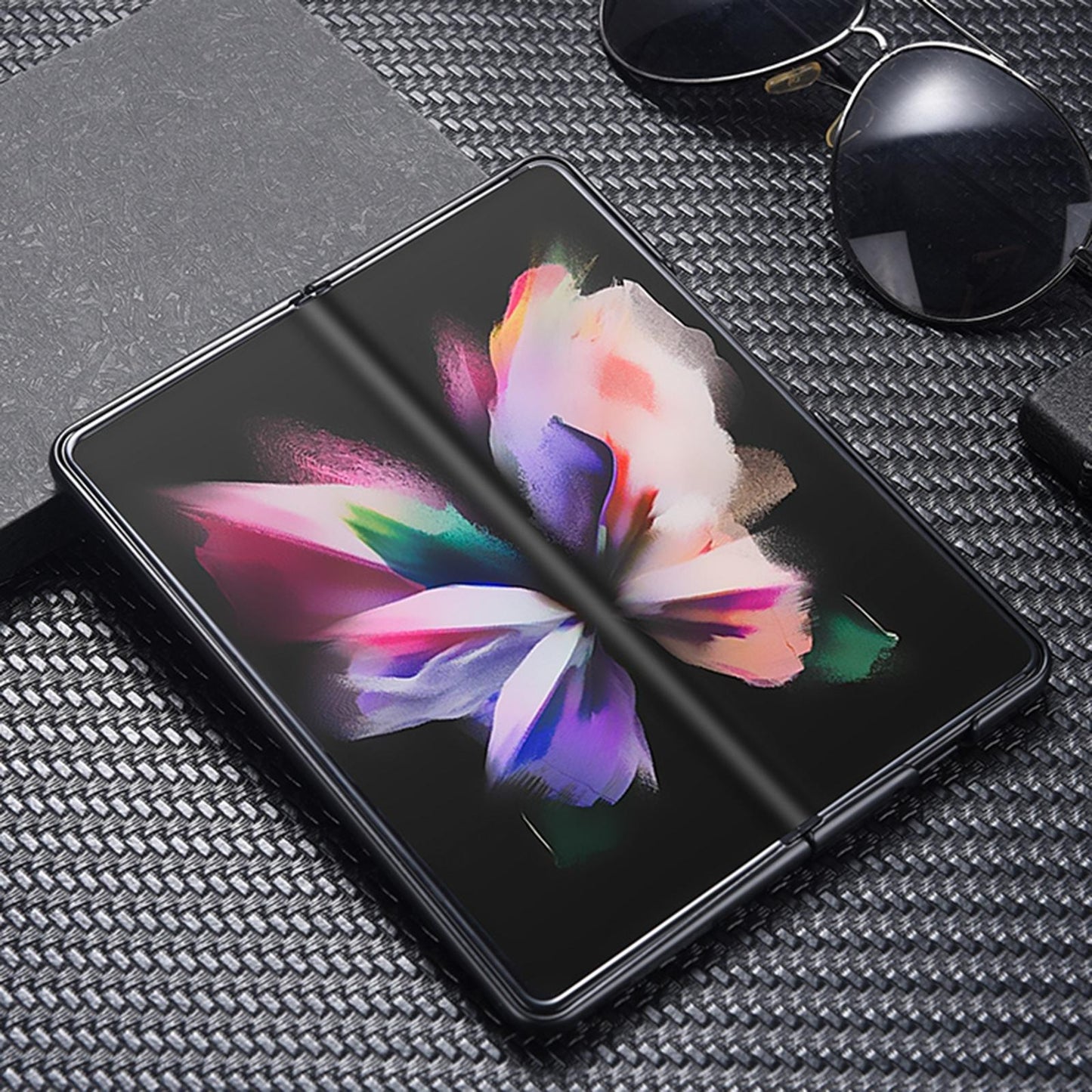 For Samsung Galaxy Z Fold4 5G Shockproof Nylon Phone Case - Grey