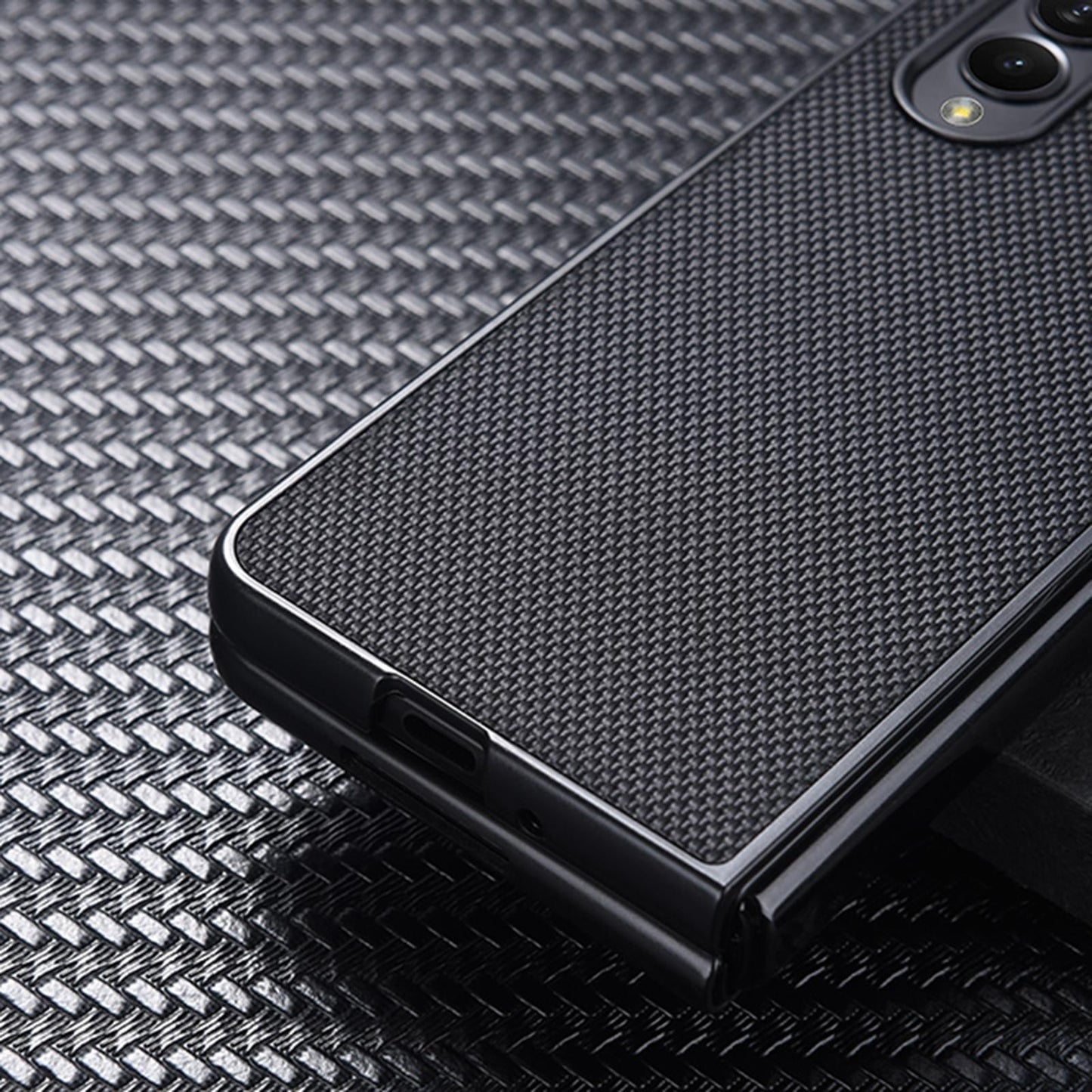 For Samsung Galaxy Z Fold4 5G Shockproof Nylon Phone Case - Grey