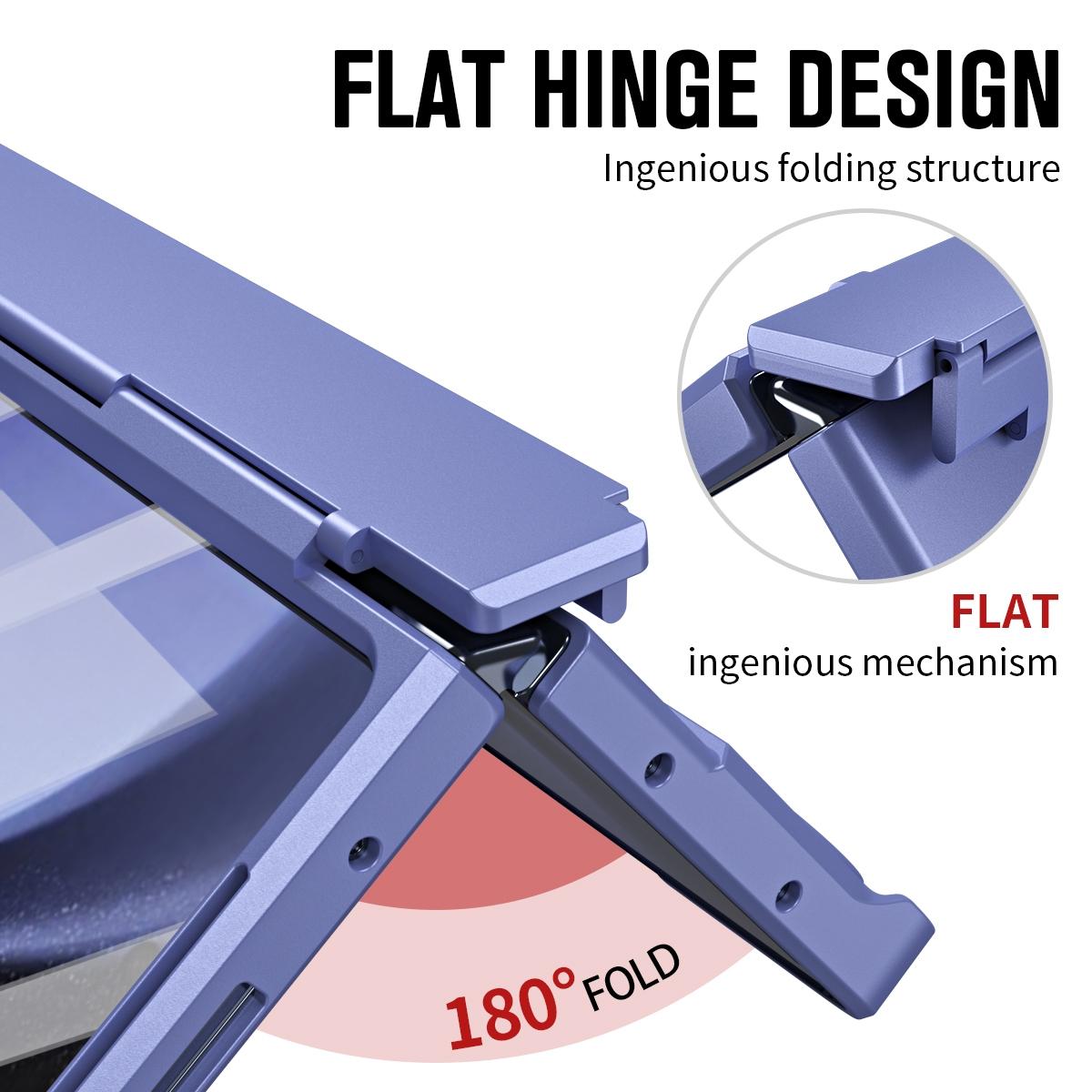 For Samsung Galaxy Z Fold4 5G Shockproof Diamond Case With Hinge And Pen - Black