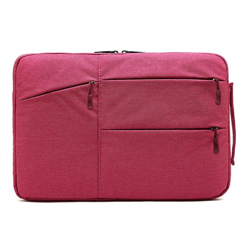 13.3 Inch Business Laptop Liner Bag - Polyester Zipper Closure - Light Grey
