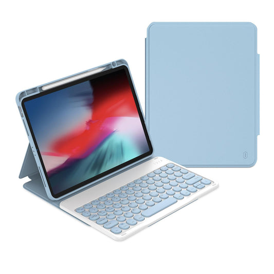 Detachable Keyboard Tablet Case With Magnetic Skin Feel - Blue