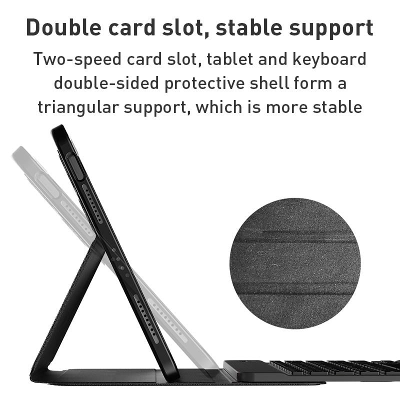 Detachable Keyboard Tablet Case With Magnetic Skin Feel - Blue