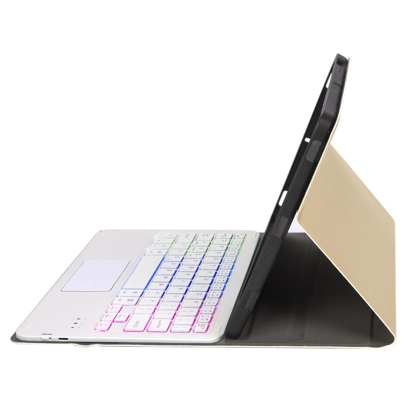 Bluetooth Keyboard Leather Case For Ipad Air / Pro 11 - Touch Pad Backlight Pen Slot - Rose Gold