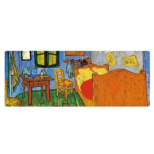 Large Oil Painting Desk Rubber Mouse Pad - Room