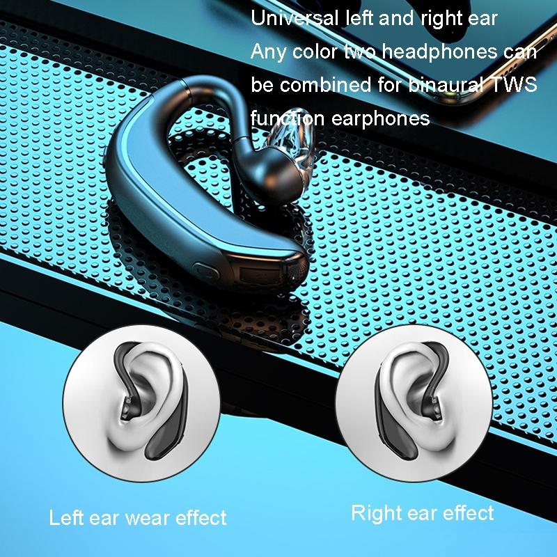 Business Bluetooth Earphones - Left / Right Rotation - Grey