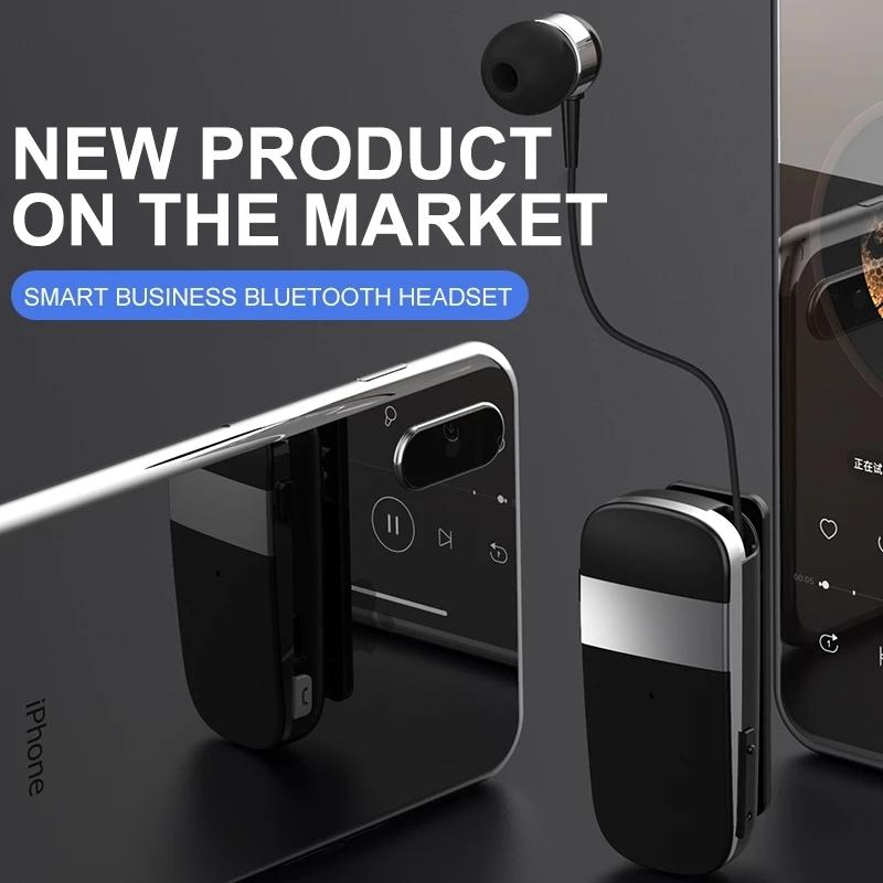 Wireless Bluetooth Earphone with Vibration Reminder for Phone - Yellow