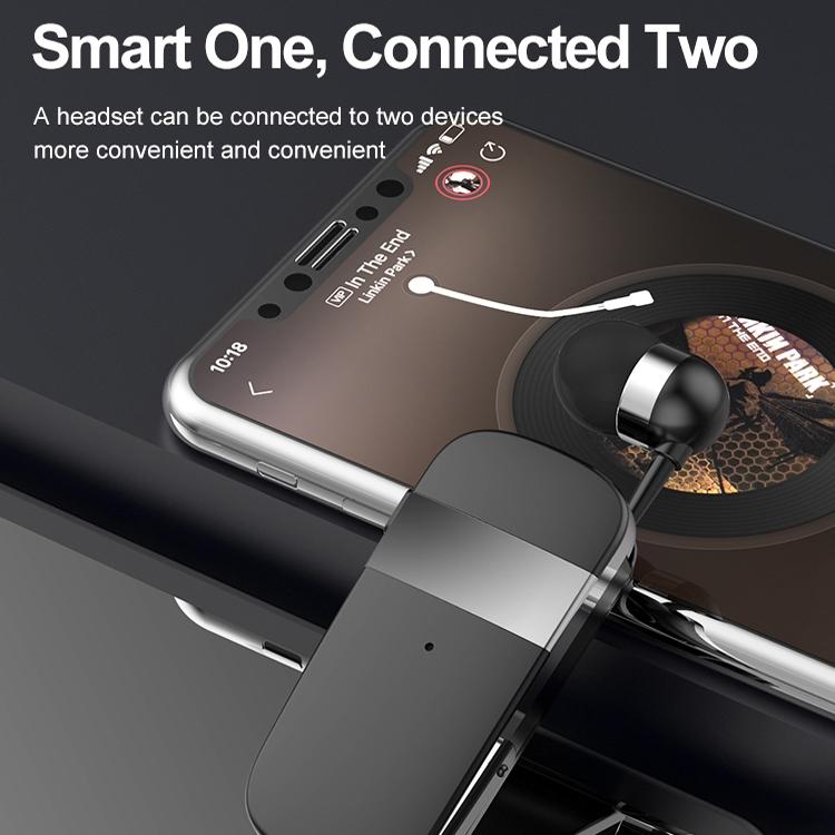 Wireless Bluetooth Earphone with Vibration Reminder for Phone - Yellow