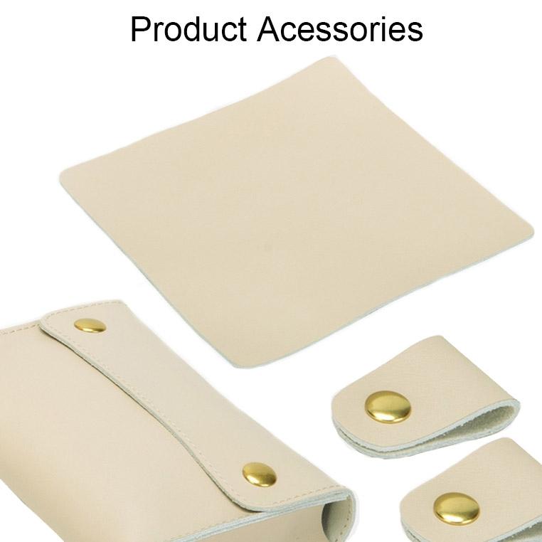 3-in-1 Waterproof Leather Laptop Liner Bag - 13 Inches - Baby Blue