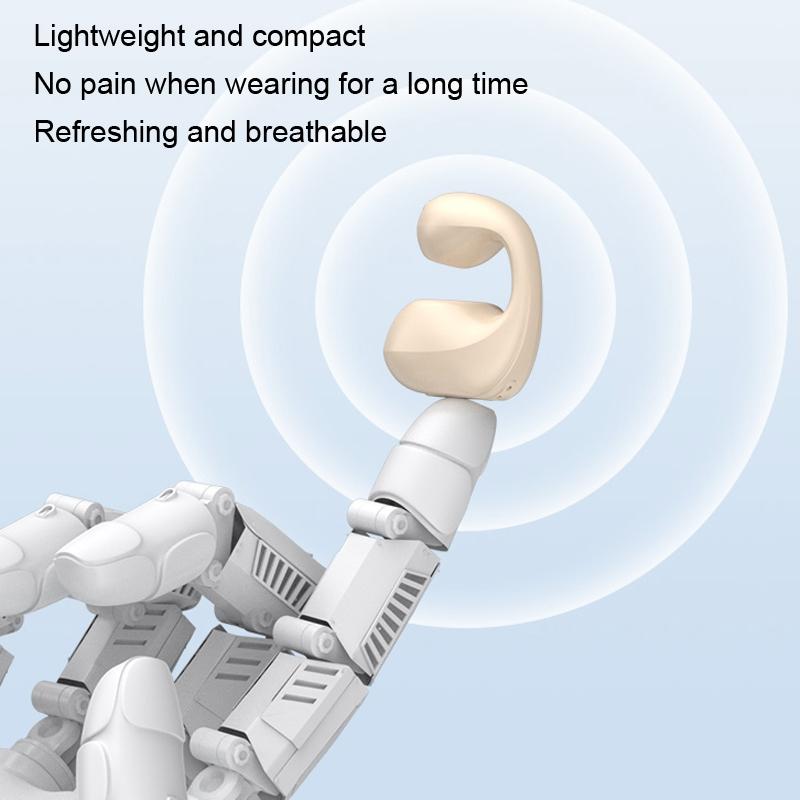 Mini Bone Conduction Bluetooth Earphone for Running and Sports - Blue