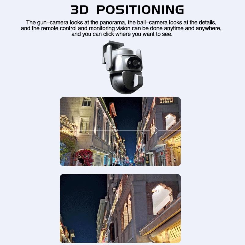 Waterproof Wifi Camera With Dual Light Source And 4Mp Zoom