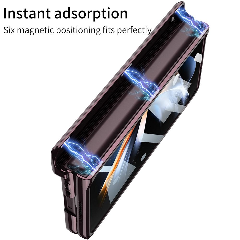 For Samsung Galaxy Z Fold4 5G Magnetic Hinged Case - Black
