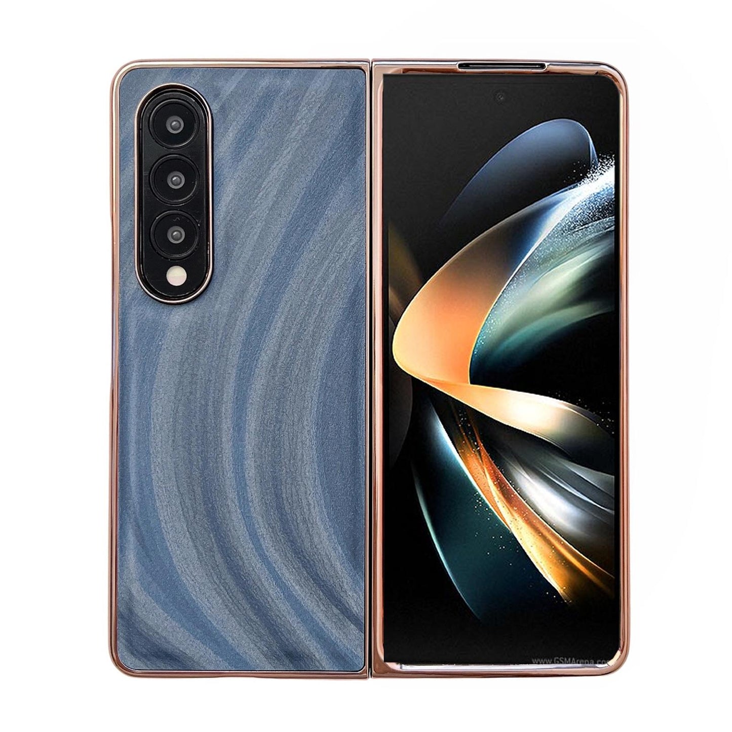 For Samsung Galaxy Z Fold4 5G Nano Electroplating Case - Silver Bead Grey