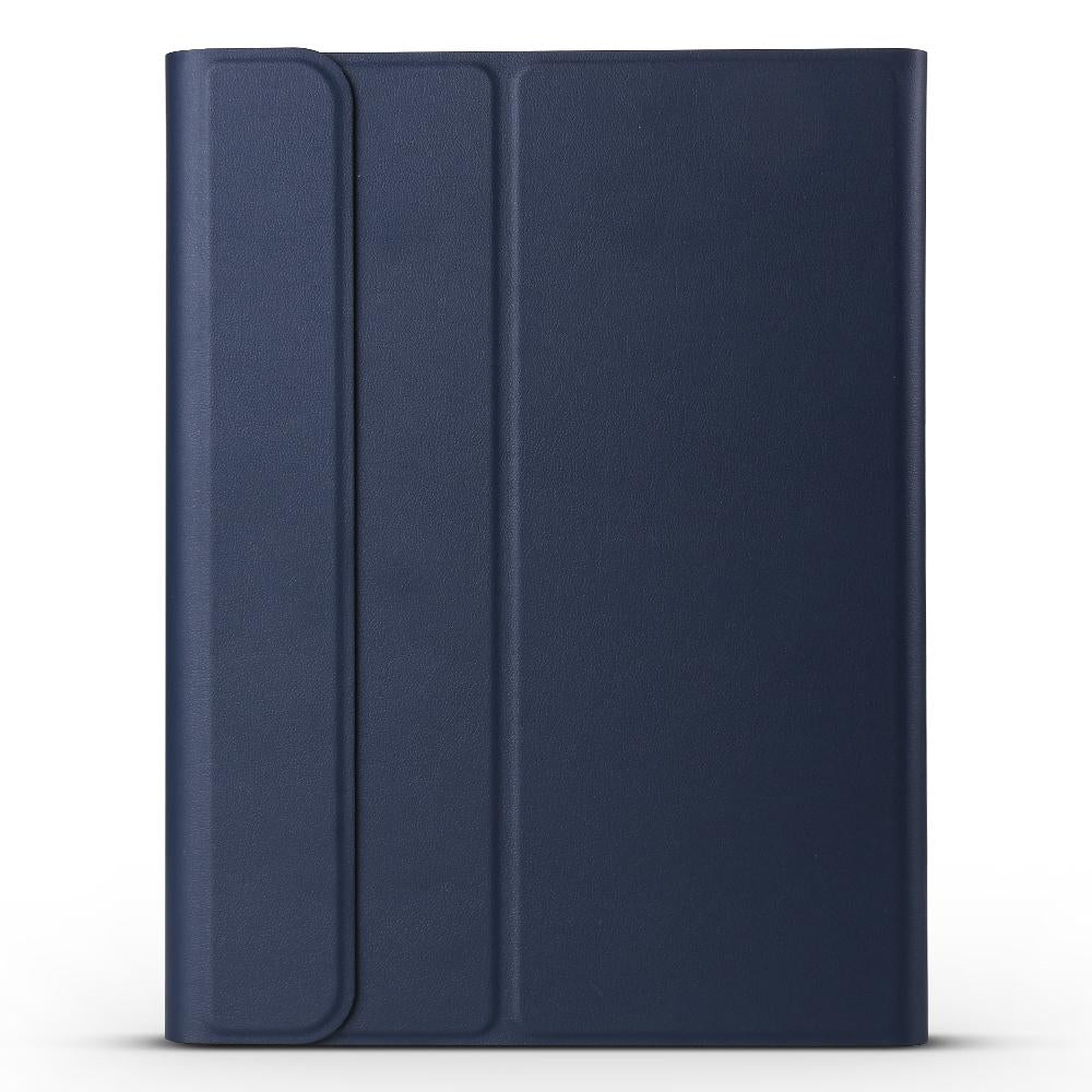 Bluetooth Keyboard & Leather Tablet Case For Ipad Pro 11 Detachable Brushed Texture Horizontal Flip Holder - Dark Blue