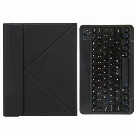Leather Case With Bluetooth Keyboard For Ipad 9.7 2018 & 2017 - Three-Fold Holder - Black