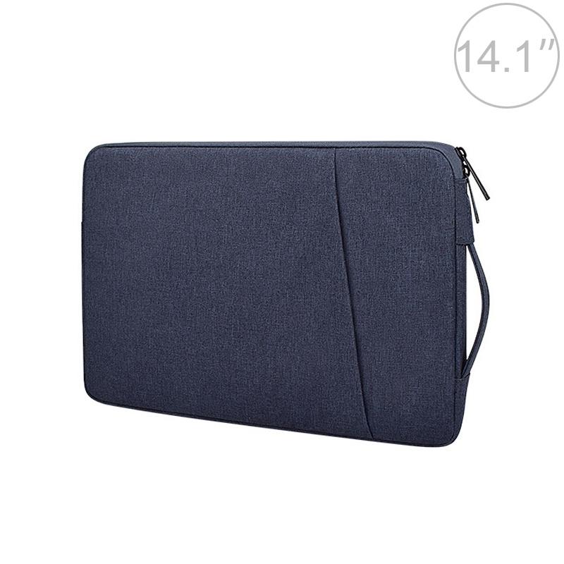 14.1 Inch Laptop Felt Sleeve Protective Case Carrying Bag - Navy Blue