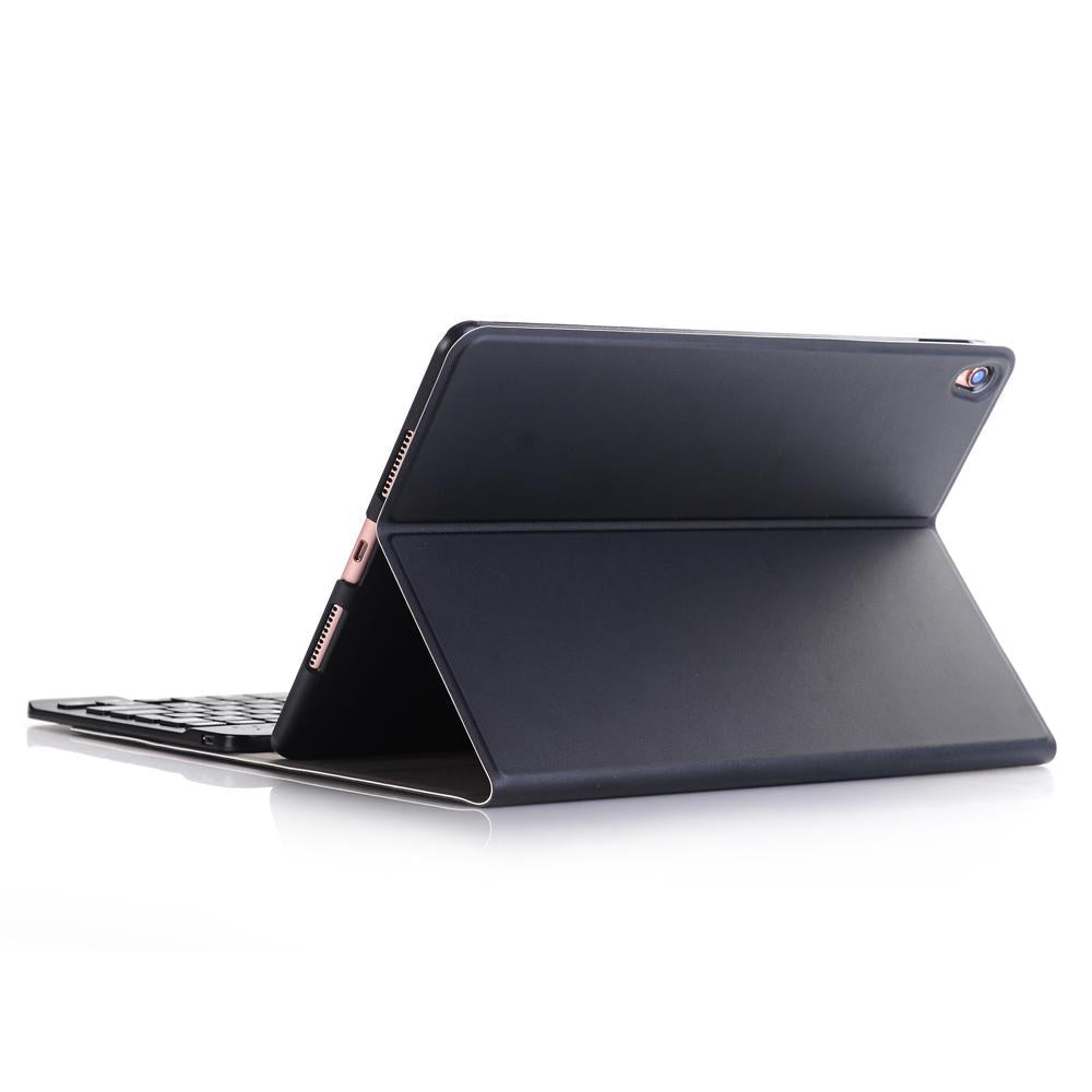 Ultra-Thin Bluetooth Keyboard Leather Case For Ipad Air / Pro 10.5 With Holder - Dark Blue