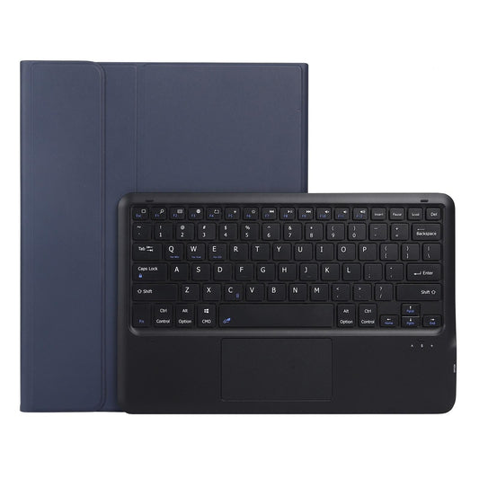 Detachable Bluetooth Keyboard Tablet Case For Ipad Pro 12.9 - Ultra-Thin With Touchpad Pen Slot & Holder - Dark Blue