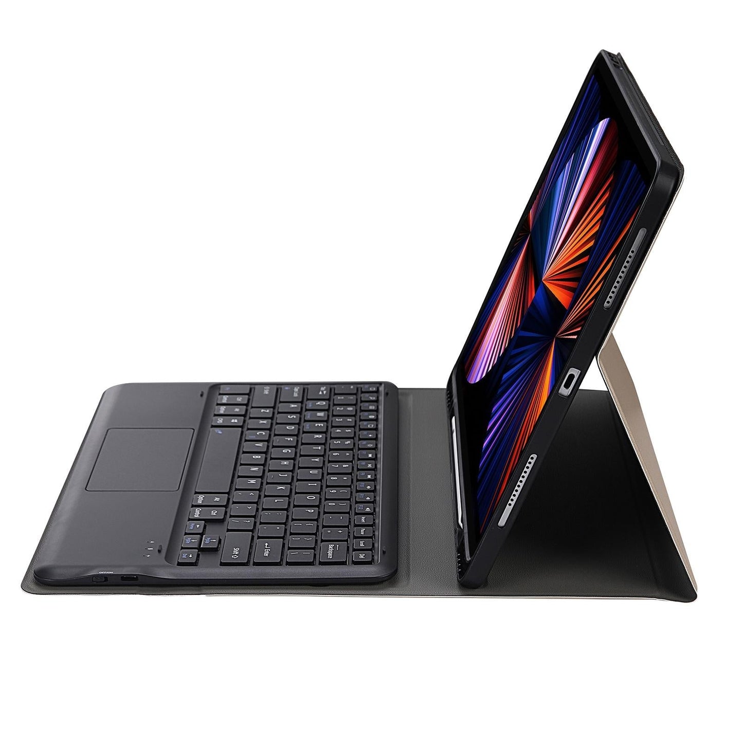 Detachable Bluetooth Keyboard Tablet Case For Ipad Pro 12.9 - Ultra-Thin With Touchpad Pen Slot & Holder - Dark Blue