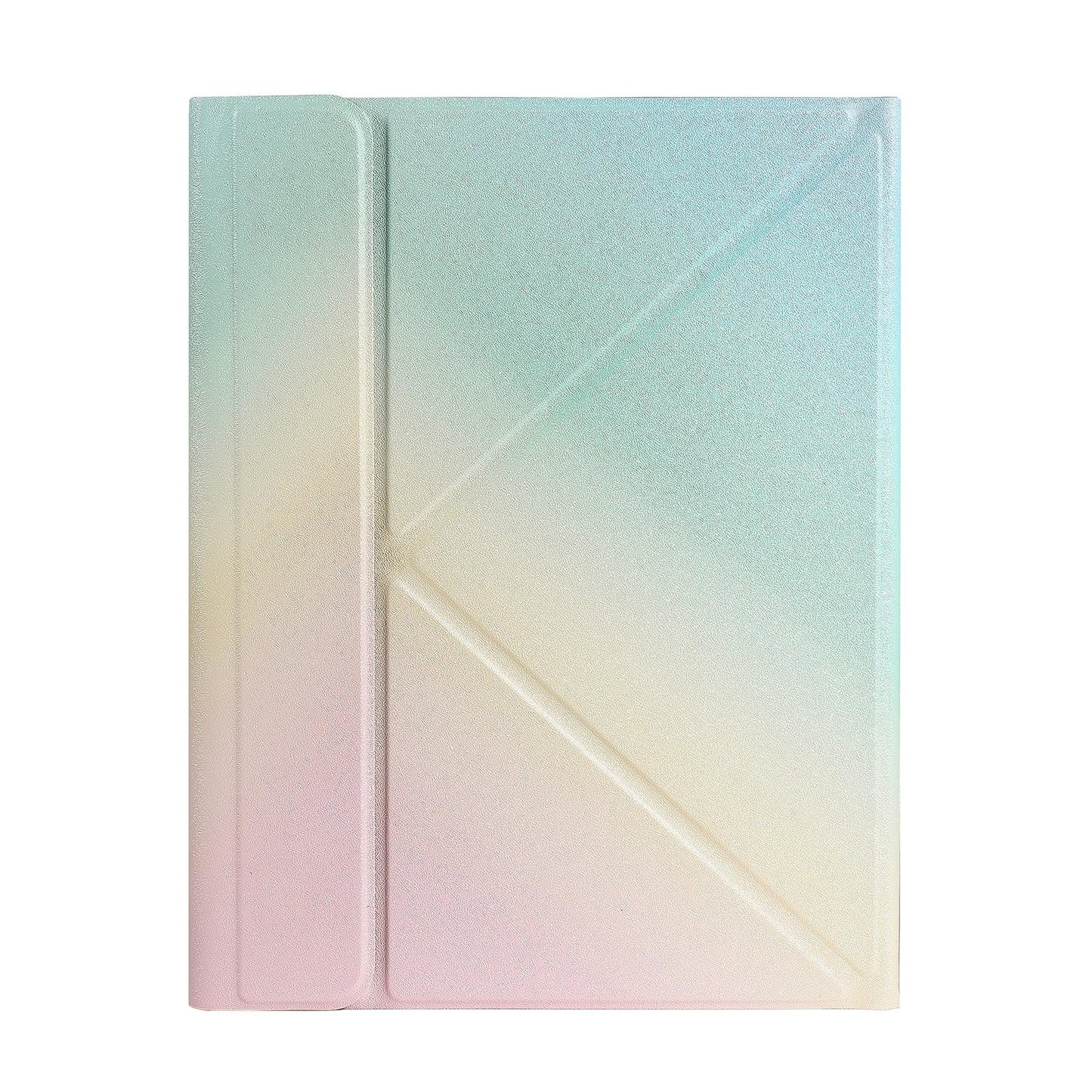 Bluetooth Keyboard Leather Case For Ipad Pro 11 With Holder & Pen Slot - Gradient Purple