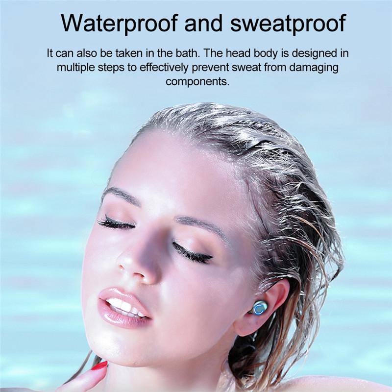 Wireless Noise-cancelling Earbuds with Charging Case - Dark Blue