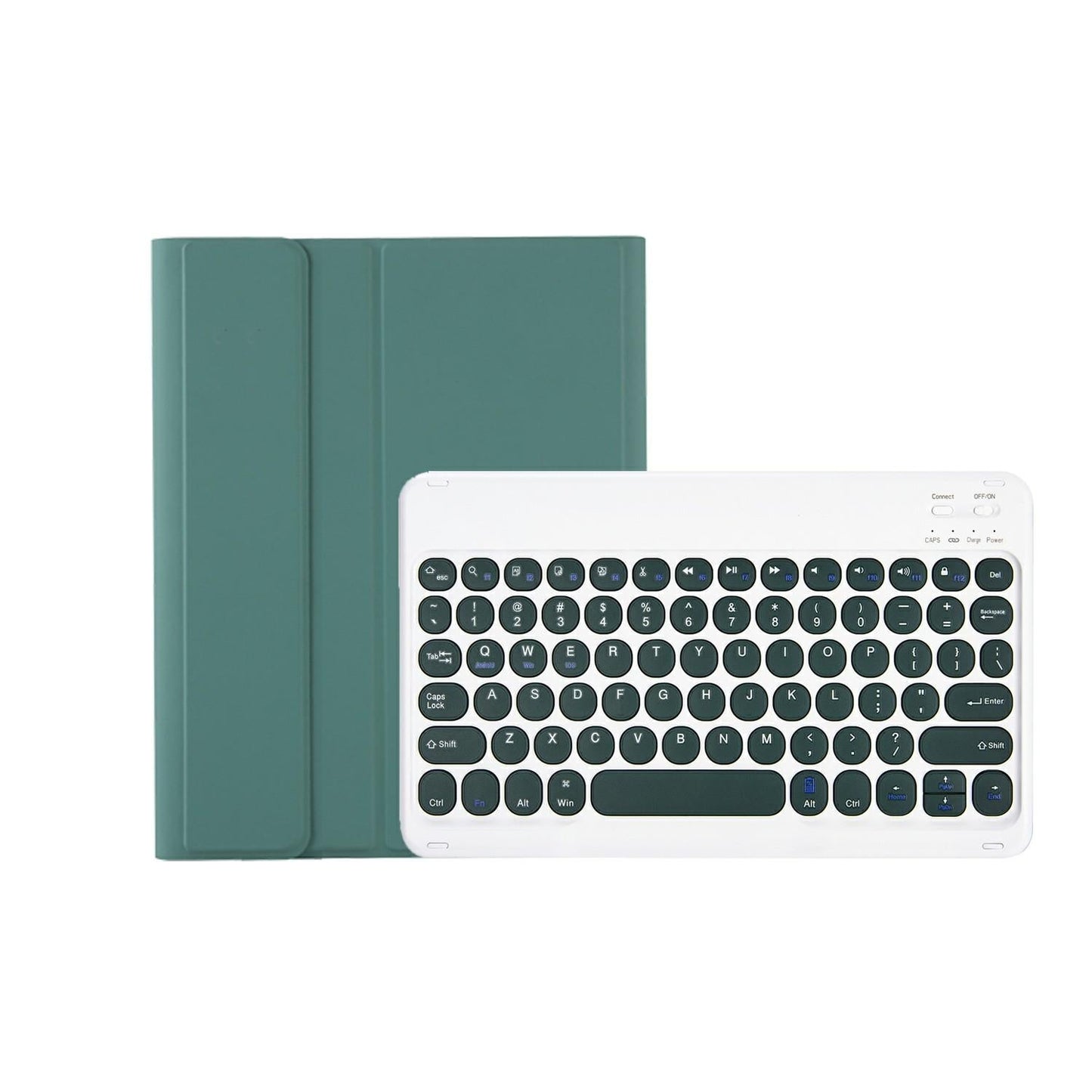 2022 Ipad 10.9 Bluetooth Keyboard Leather Case With Pen Slot - Lambskin Texture - Dark Blue