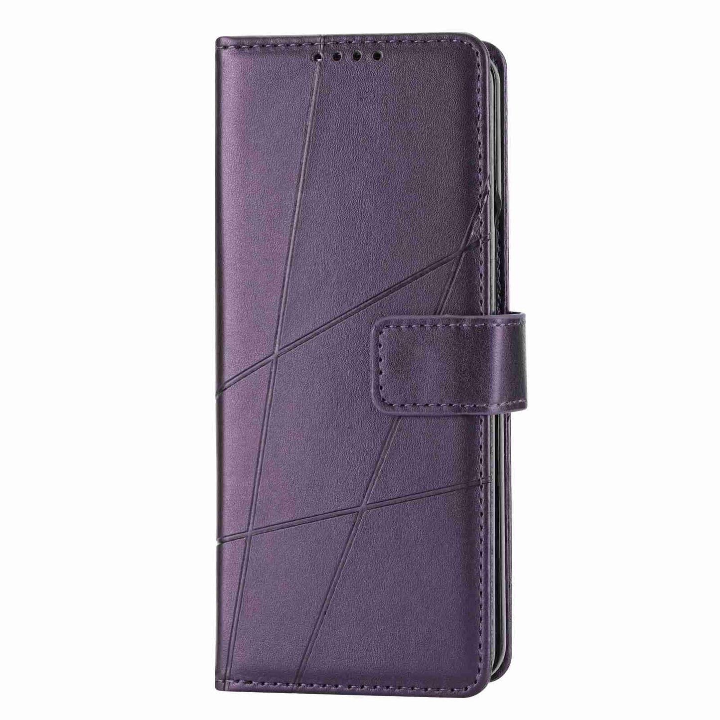 For Samsung Galaxy Z Fold4 5G Embossed Pu Leather Phone Case - Green