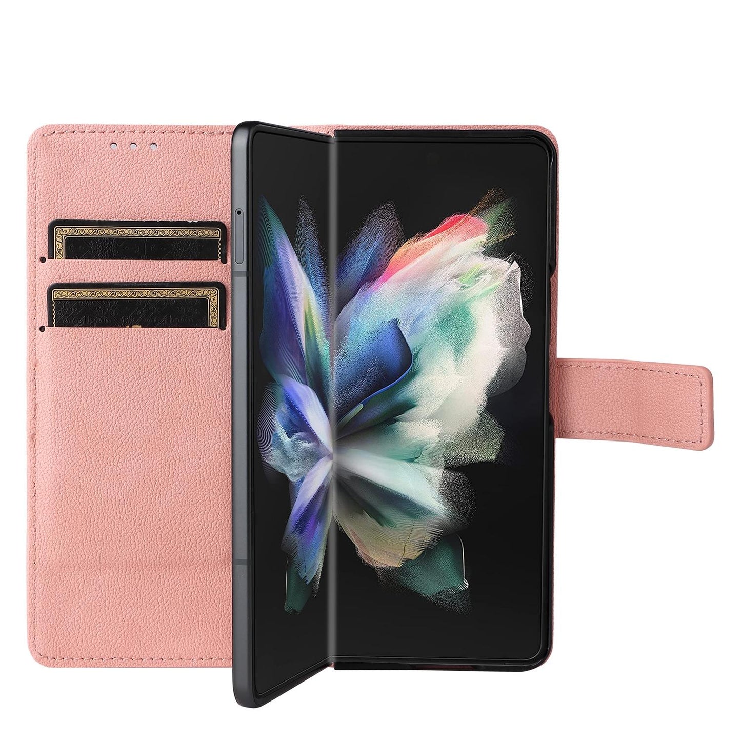 For Samsung Galaxy Z Fold4 5G Leather Flip Case With Pen Slot - Royal Blue