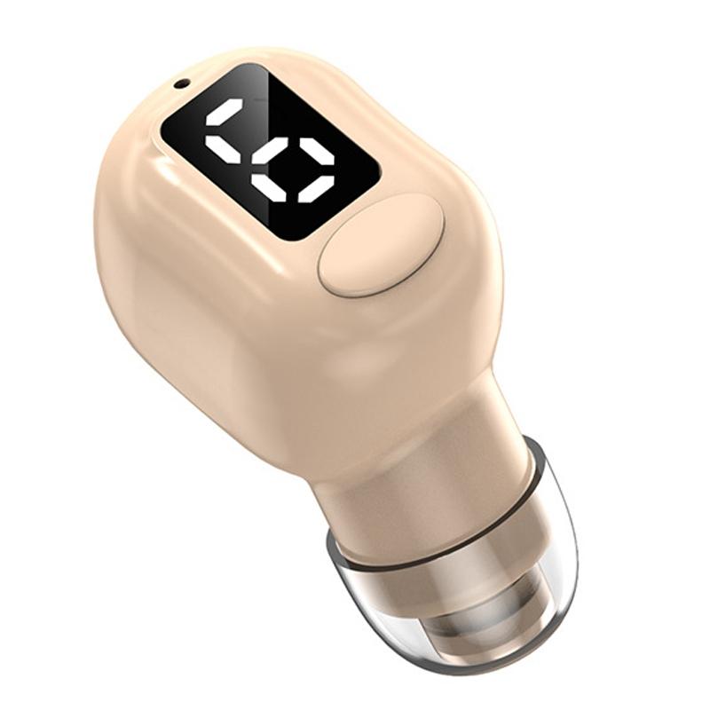 Mini Bluetooth Earphones with M5 Digital Display - Green