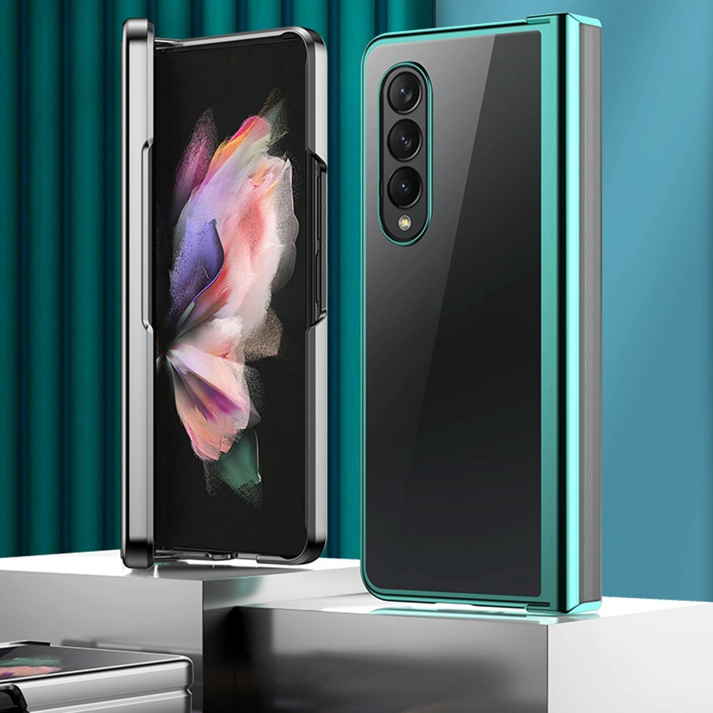 For Samsung Galaxy Z Fold4 5G Shockproof Pc Case - Full Coverage - Green