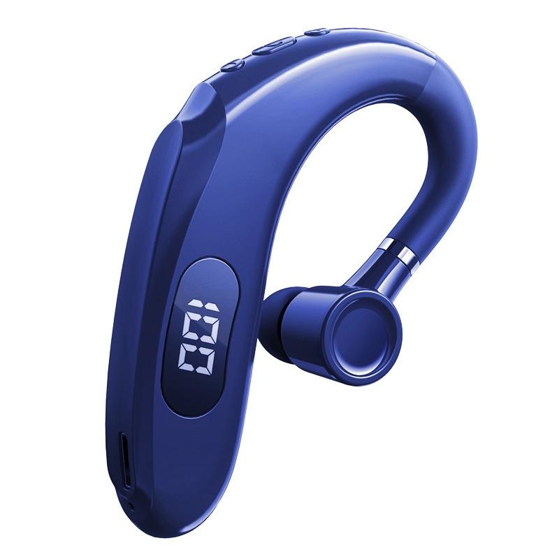 Wireless Bluetooth Earhook Earphones with Digital Display - Business Sports - Yellow
