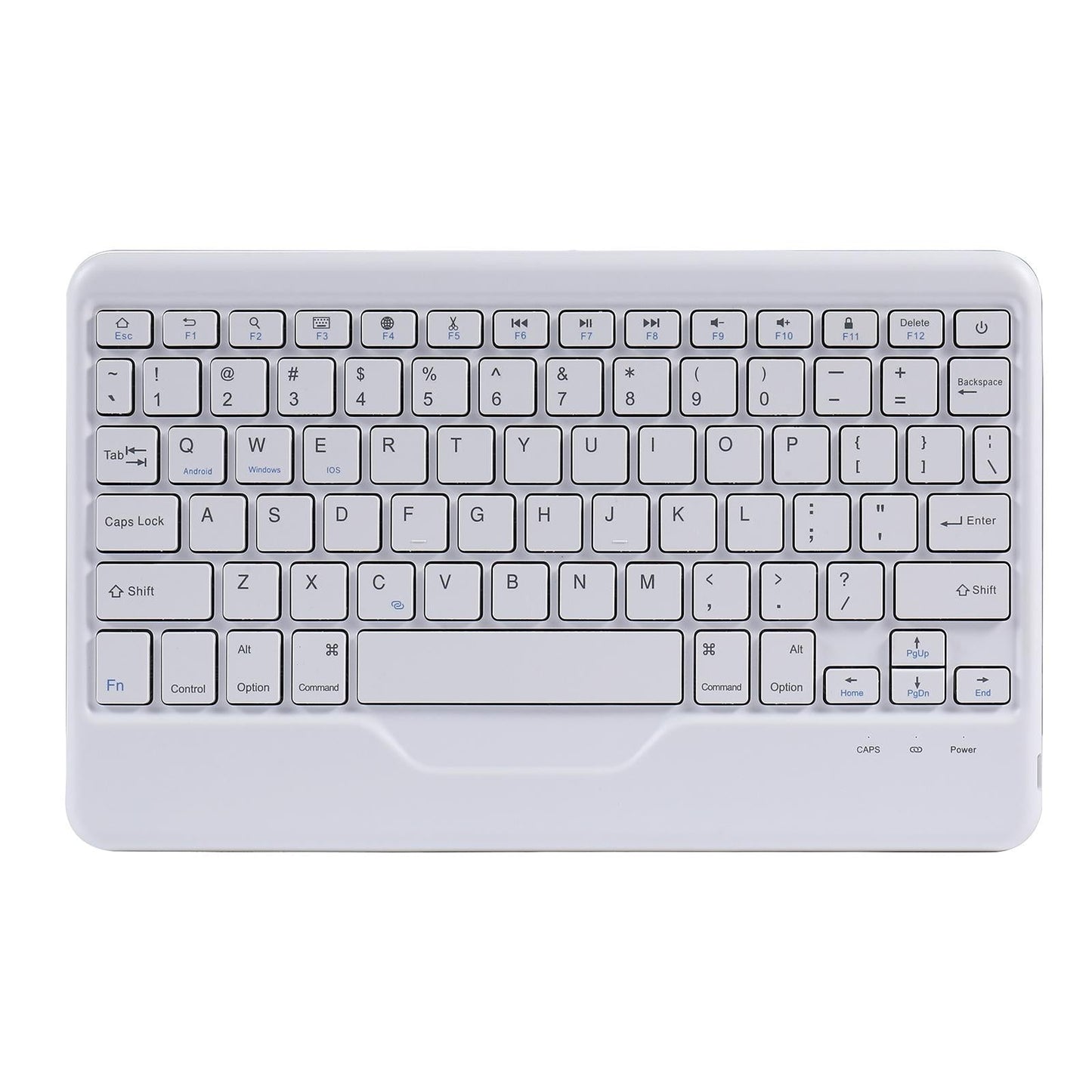 Bluetooth Keyboard Leather Case For Ipad 9.7 With Triangle Holder & Pen Slot - Gradient Blue Pink