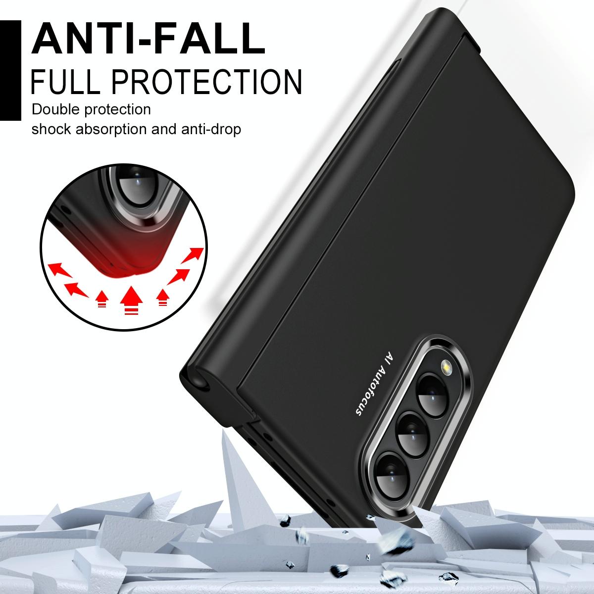 For Samsung Galaxy Z Fold4 5G Samsung Fold 4 Hinge Flip Case - Two Tone Contact Lens - Aoyama Dai