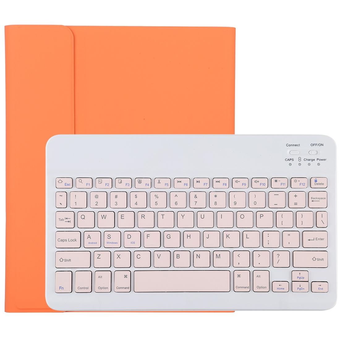 Bluetooth Tablet Case For Ipad Pro 11 With Detachable Microfiber Leather Pen Slot & Holder - Orange