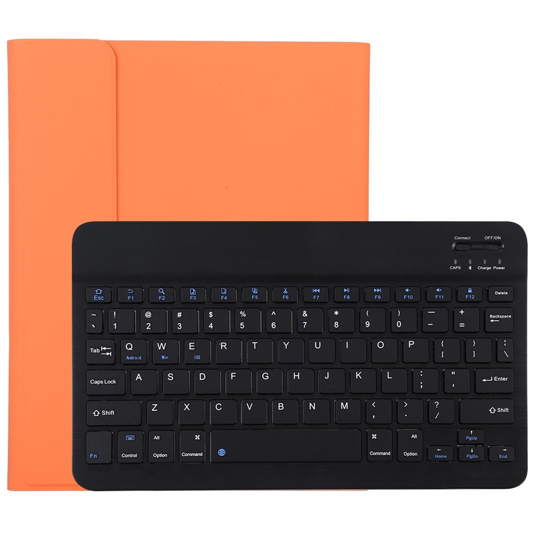 Bluetooth Tablet Case For Ipad Pro 11 With Detachable Microfiber Leather Pen Slot & Holder - Orange