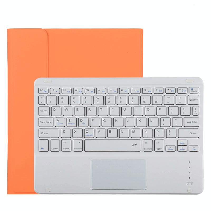 Bluetooth Tablet Case For Ipad Pro 11 With Touchpad & Pen Slot - Detachable Microfiber Leather - Orange