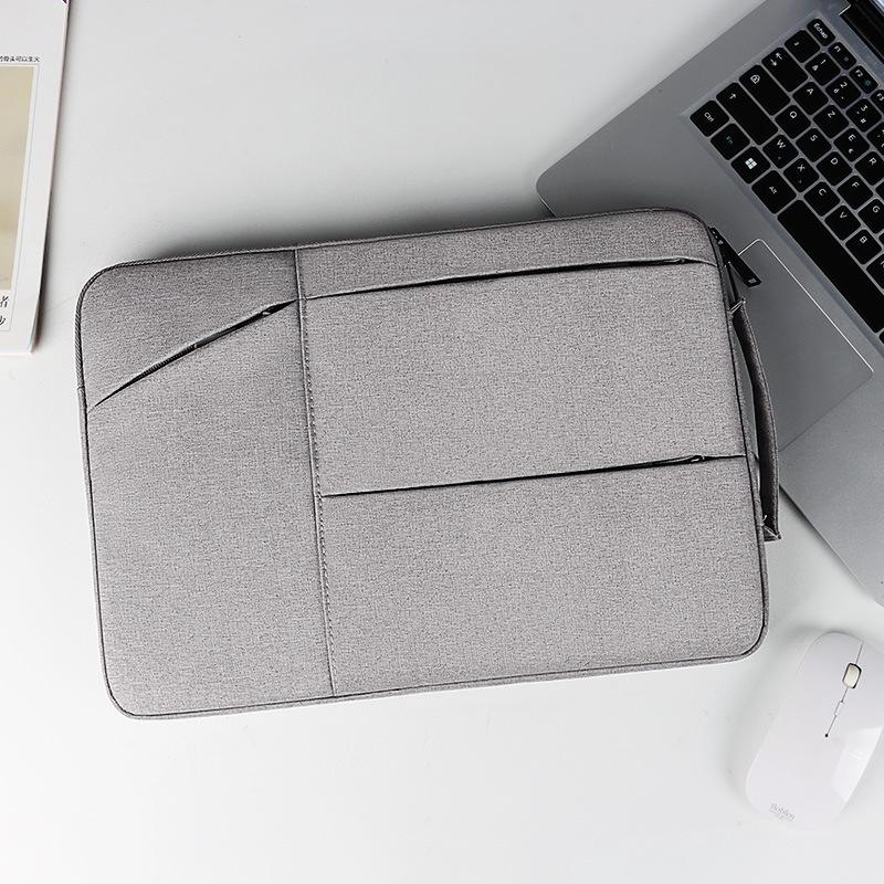 Waterproof Laptop Handbag - 15.6 Inches Shock-absorbing & Large-capacity - Deep Sky Gray