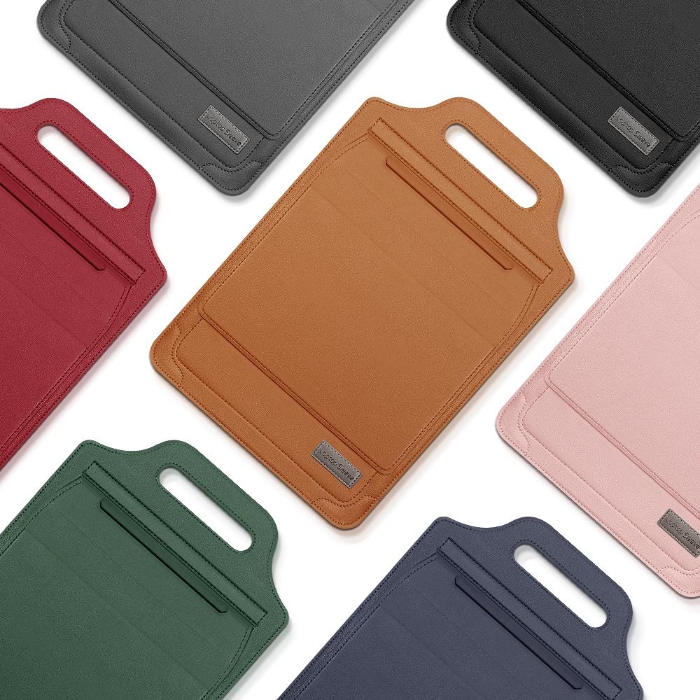 Versatile Laptop Bag with Mouse Pad Stand - Pink