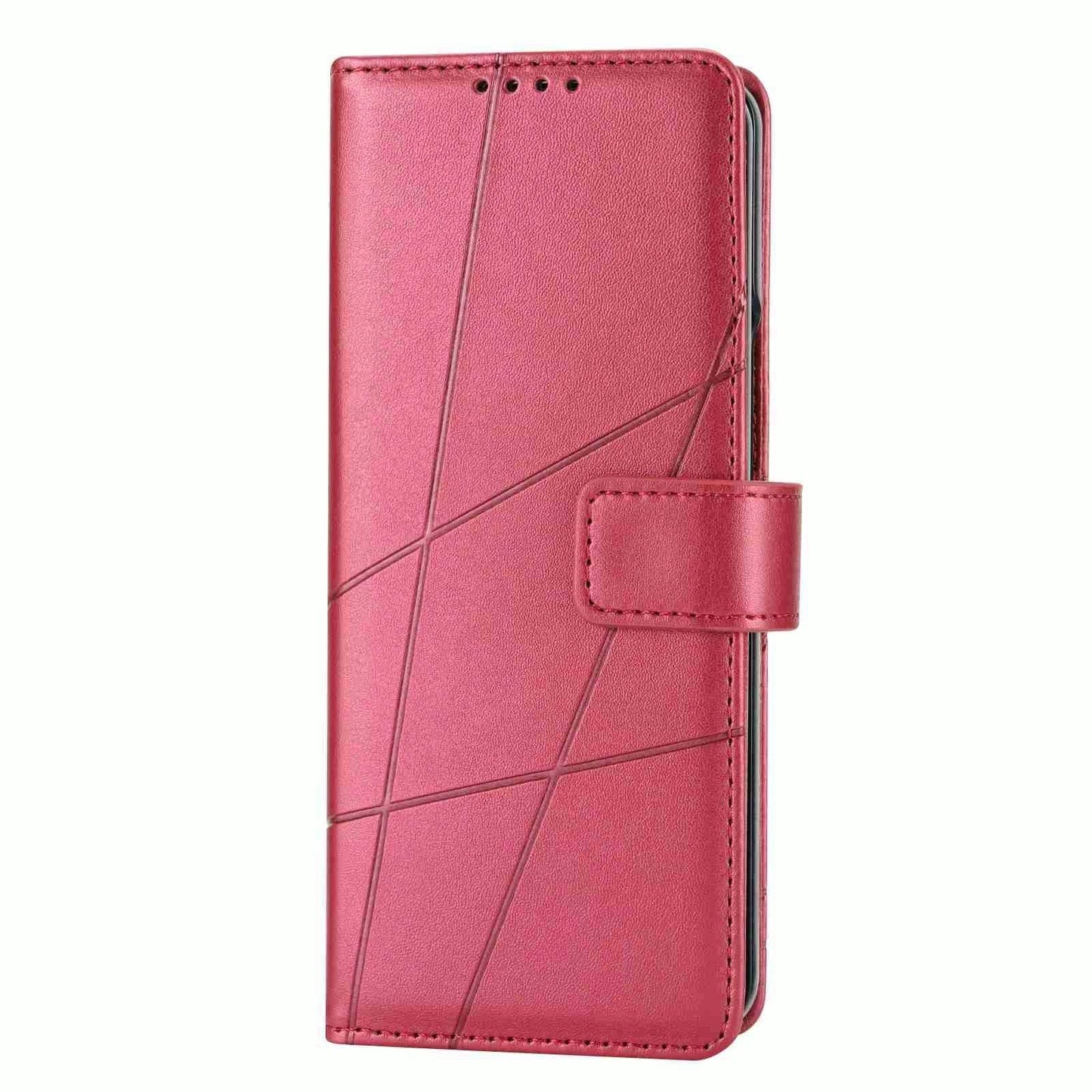 For Samsung Galaxy Z Fold4 5G Embossed Pu Leather Phone Case - Purple
