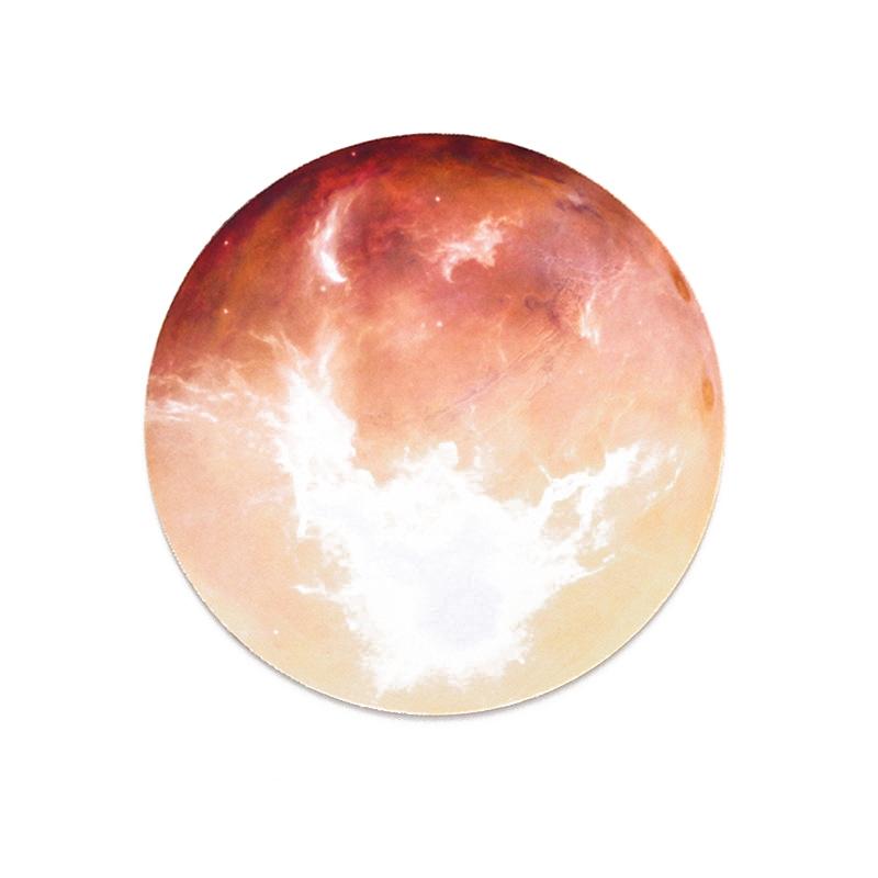 5 Piece Round Rubber Mouse Pad Set - Jupiter