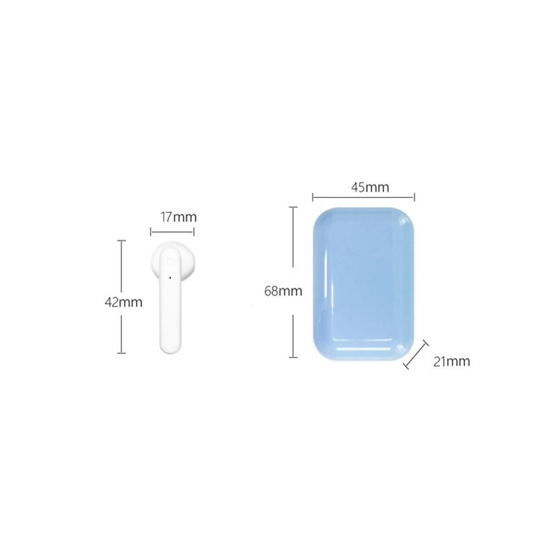 Wireless Touch Earphones with Magnetic Charging Box - Bluetooth 5.0 - Pink