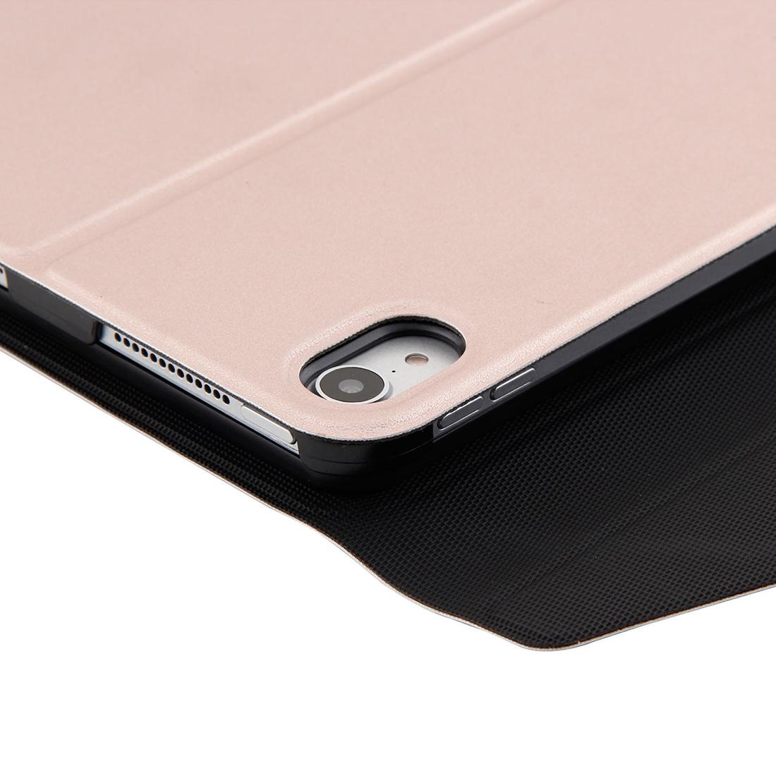 Bluetooth Keyboard & Leather Tablet Case For Ipad Pro 11 - Detachable Three-Gear Magnetic Sleep Function - Pink