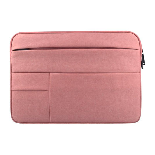 15.6 Inch Laptop Tablet Bag with Multiple Pockets - Portable and Durable - Pink