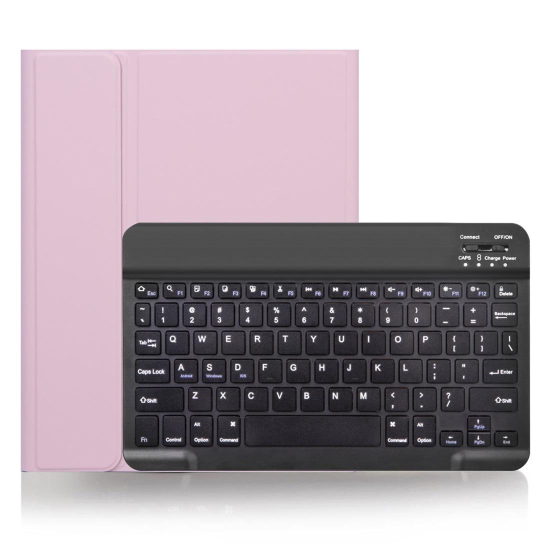 Detachable Bluetooth Keyboard Tablet Case For Ipad Pro 11 With Pen Slot - Plain Texture - Pink
