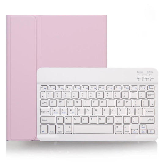 Detachable Bluetooth Keyboard Tablet Case For Ipad Pro 11 With Pen Slot - Plain Texture - Pink
