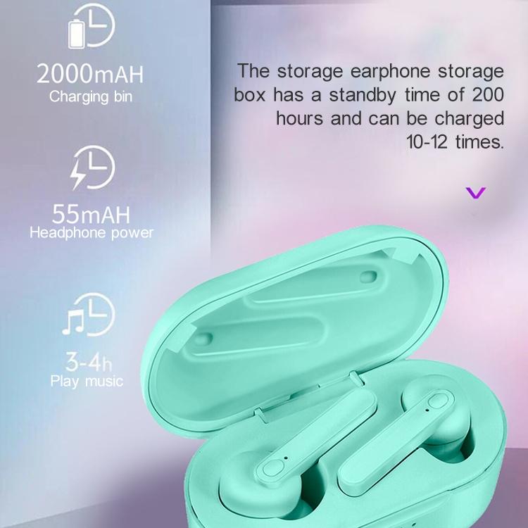 Waterproof Bluetooth Earphones with Magnetic Charging Box - 5.0 - Pink