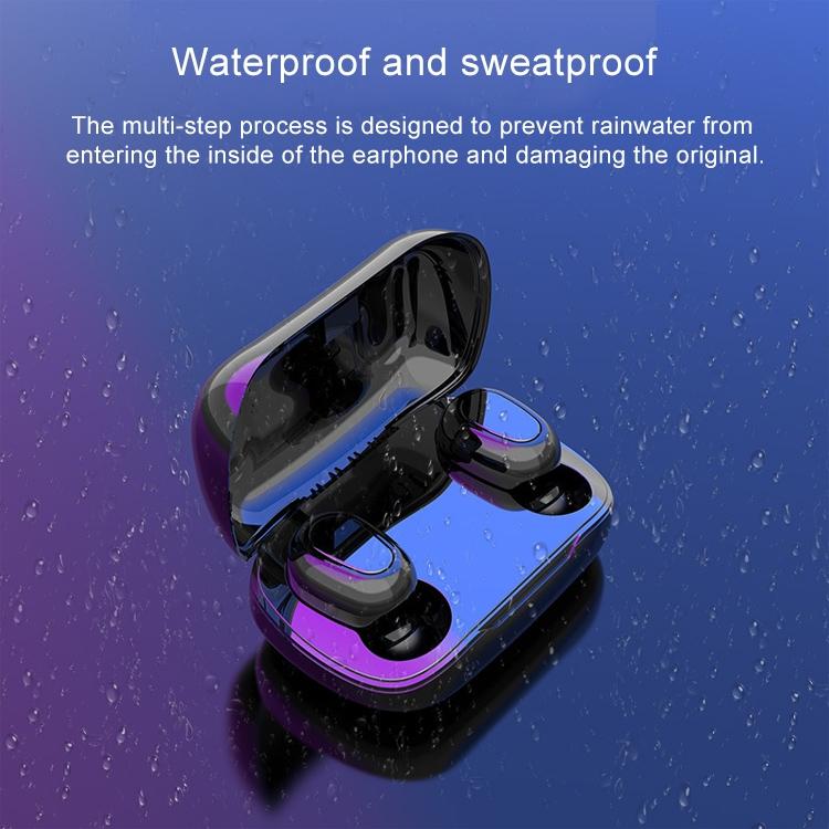 Wireless Bluetooth 5.0 Earphones with 9d Sound & Charging Box - Pink
