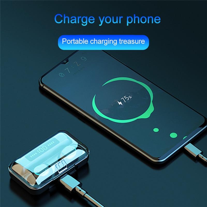 Wireless Noise-cancelling Earbuds with Charging Case - Pink
