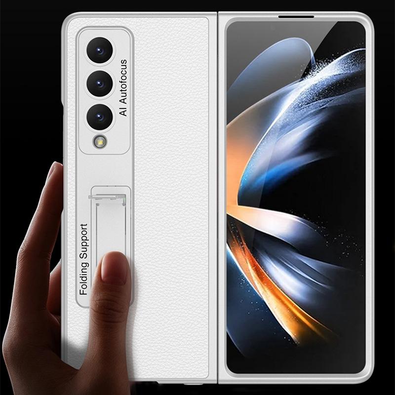 For Samsung Galaxy Z Fold4 5G Leather Case With Stand - Ultra Thin - Forest Green