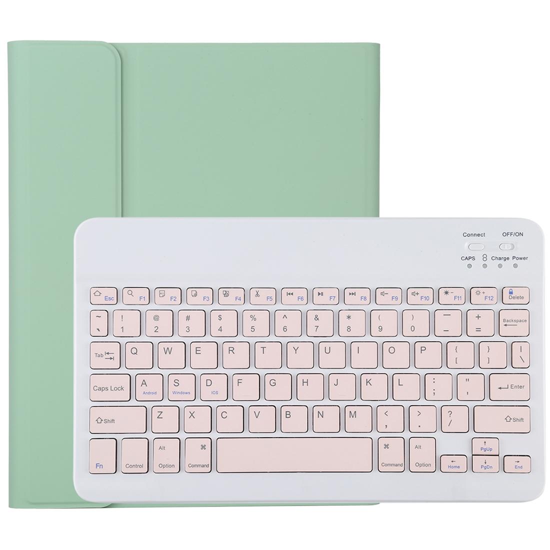 Bluetooth Tablet Case For Ipad Pro 11 With Detachable Microfiber Leather Pen Slot & Holder - Green